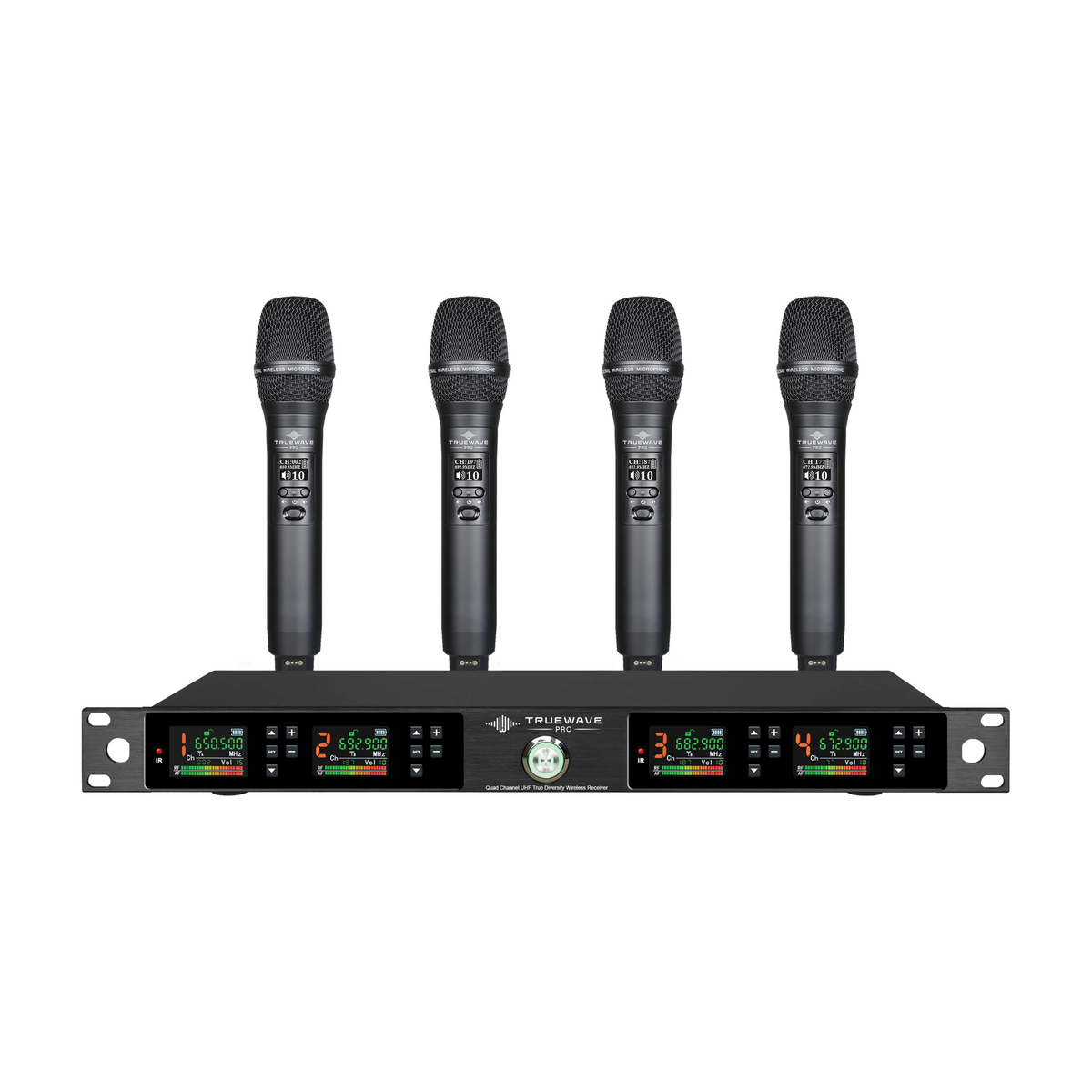 Wireless microphone receiver with XLR outputs
