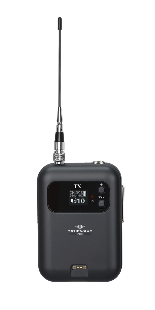 TrueWave Pro AIR-BX-B1 bodypack with lapel and headset microphones