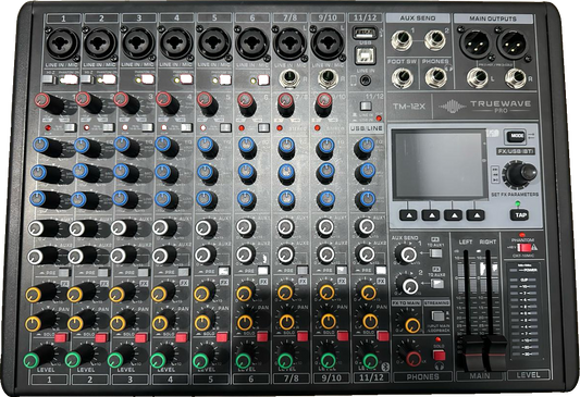 TrueWave Pro TM-12X 12-channel mixer