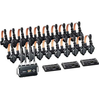 Hollyland Solidcom C1 Pro Roaming Hub 20S Full-Duplex Wireless Intercom System with 20 Single-Ear Headsets (V-Mount), Wireless Transmission, Hollyland at MSMAV