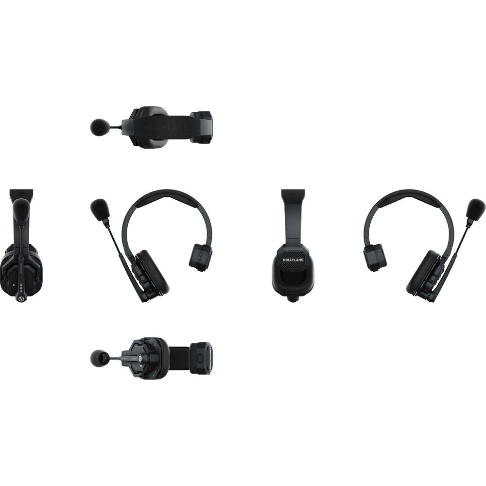 Hollyland Solidcom SE Global 5S 5-Person Full-Duplex Single-Ear Noise-Canceling Headset Intercom System (2.4 GHz), Wireless Intercom Systems, Hollyland at MSMAV