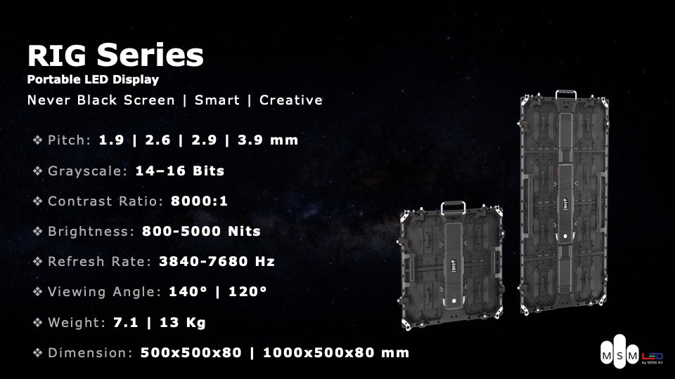 RIG Series Smart Curved Rental Events Never Black Led Screen P2.6 Indoor Pantallas Led Display Video Wall Panel at MSMAV