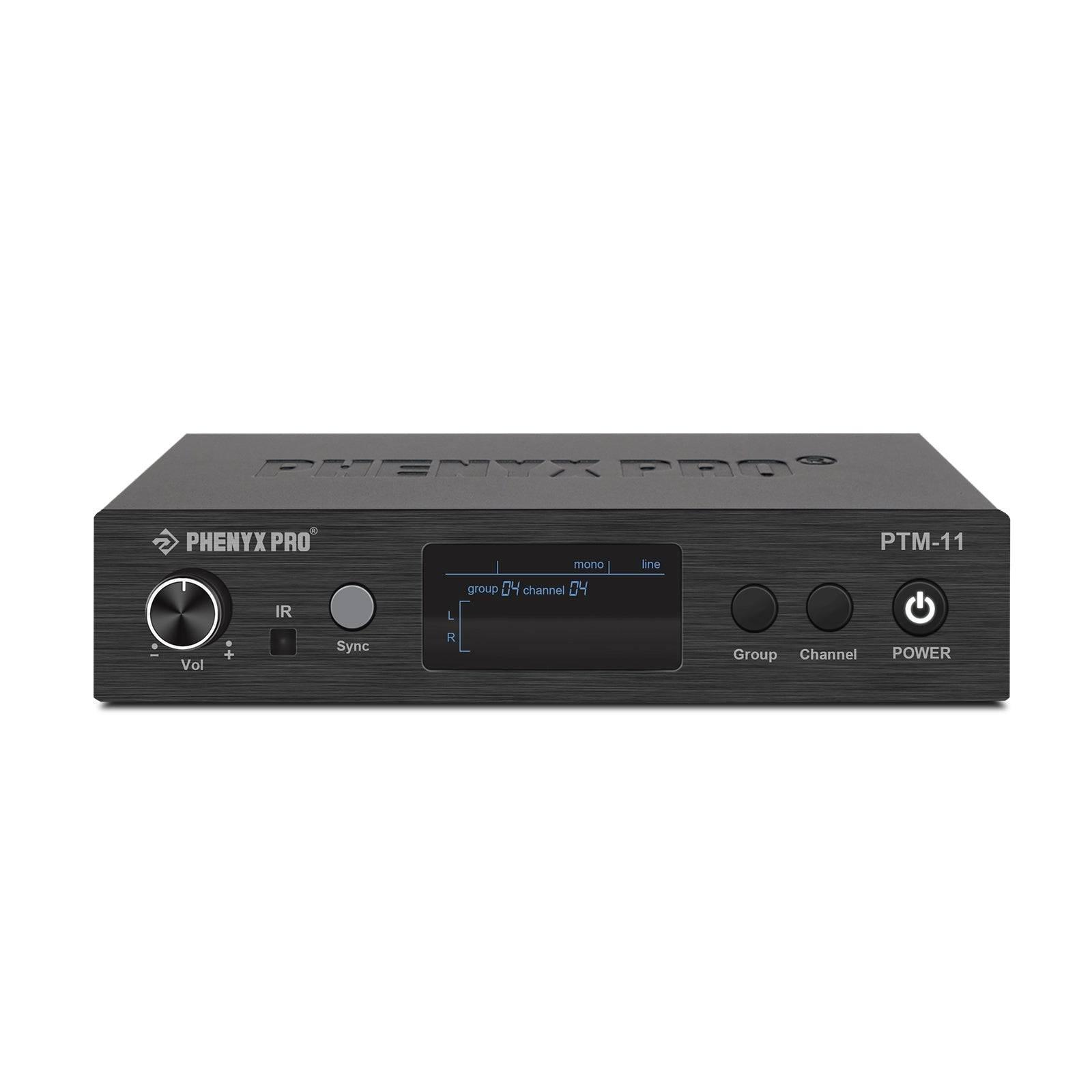 PTM-11-4B | UHF Mono Wireless In-Ear Monitor System w/ 1 Loop Output - MSM AV - MSMAV