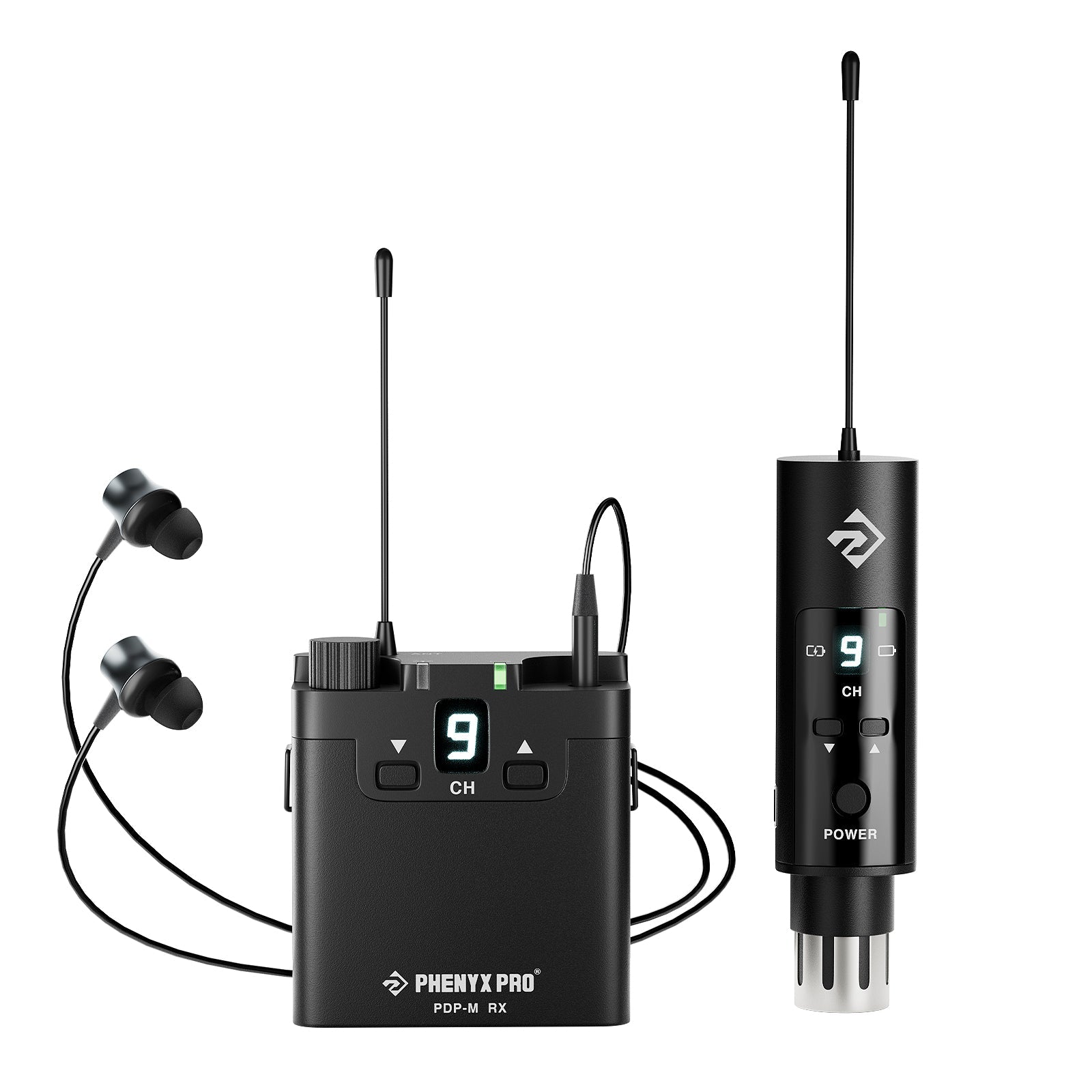 PDP-M | Portable UHF Stereo Wireless in-Ear Monitor System w/ 16 Frequencies | Stocked in AU