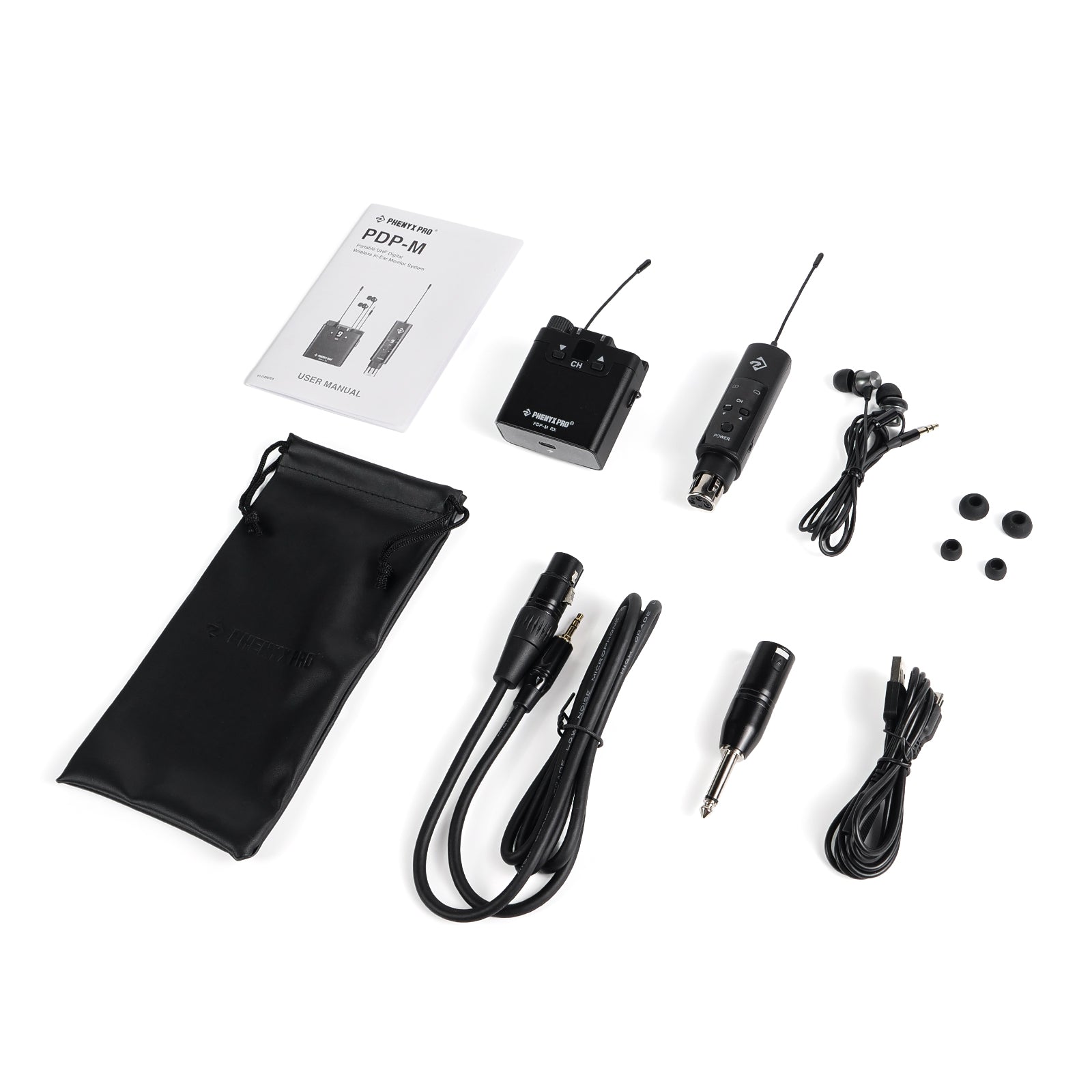 PDP-M | Portable UHF Stereo Wireless in-Ear Monitor System w/ 16 Frequencies | Stocked in AU