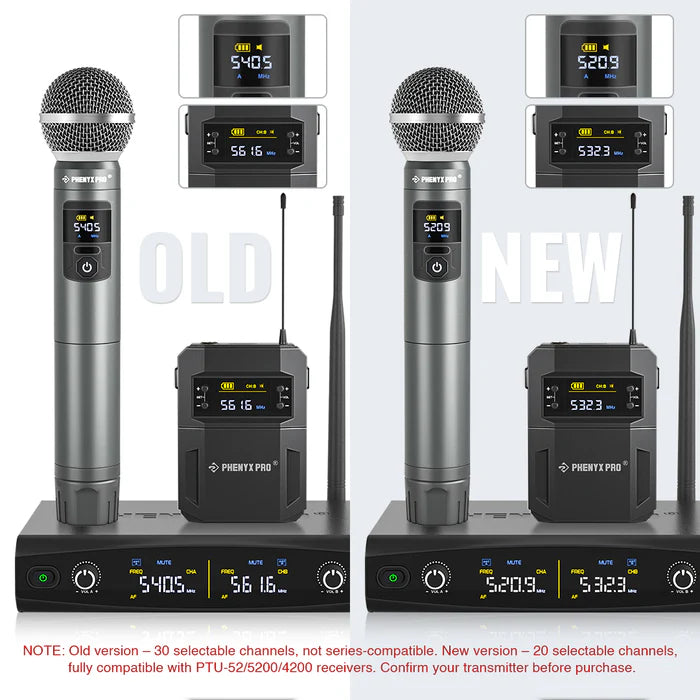 PWH-4200 | Wireless Handheld Microphone for PTU-52/5200/4200 | Stocked in AU