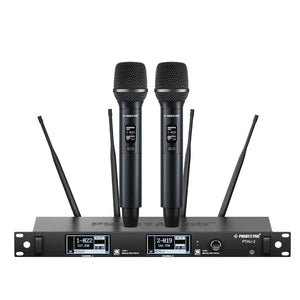 PTAU-2 | Dual-Channel Wireless Dynamic Mic System w/ Spectrum Analyzer - MSM AV - MSMAV
