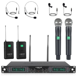 PTU-5000-2H2B | UHF Fixed Frequency Quad Wireless Microphone System - MSM AV - MSMAV
