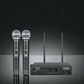 PTU-71-2H | Dual UHF Wireless Microphone System w/ Auto-Scan